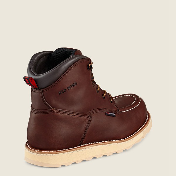 Red Wing Work Boots Traction Tred - 6-inch Waterproof Soft Toe - Brown - Mens SOA314056